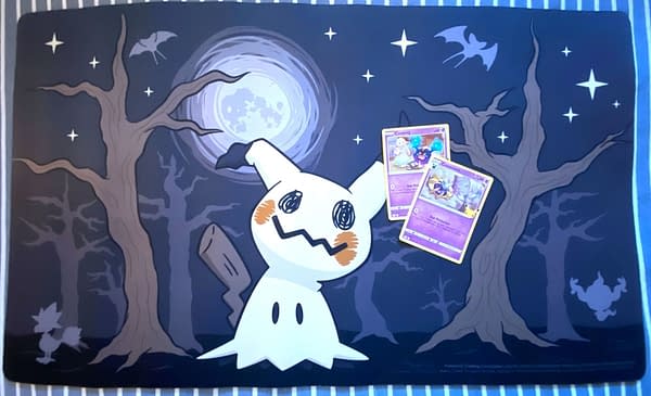 Mimikyu playmat. Credit: Pokémon Center