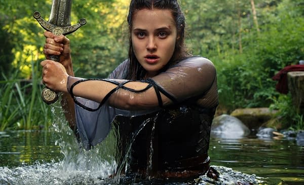 Katherine Langford stars in Cursed, courtesy of Netflix.