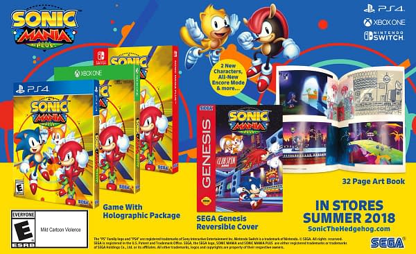 Sonic Mania Plus Announced at SXSW with Physical Edition and New Characters