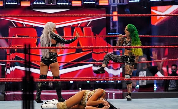 WWE Raw 8/3/20 Part 2 - Liv Morgan and Ruby Riott Together At Last (Image: WWE)
