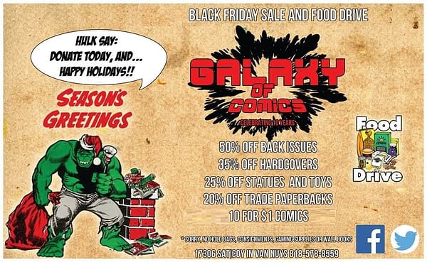 150 Comic Shops Running Black Friday Events Today…