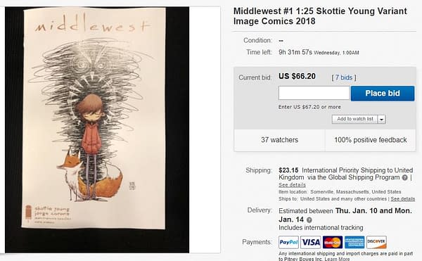 Middlewest #1 Goes To Second Printing as it Burns Up on eBay (UPDATE)