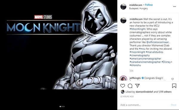 Moon Knight: Oscar Isaac as Marc Spector, White Costume Confirmed