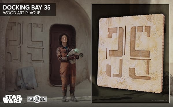 The Mandalorian Docking Bay Wall Deco Revealed by Regal Robot