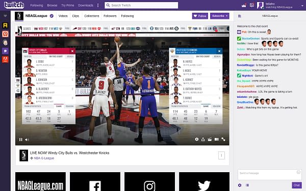 Twitch To Host The NBA G League Starting This Week