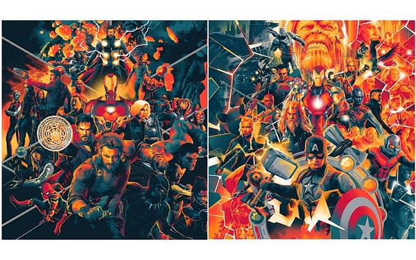 Mondo Avengers score covers. Credit Mondo