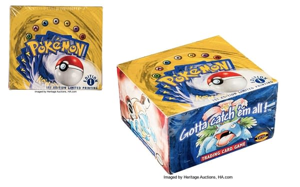 Pokémon TCG Booster Box at auction. Credit: Heritage