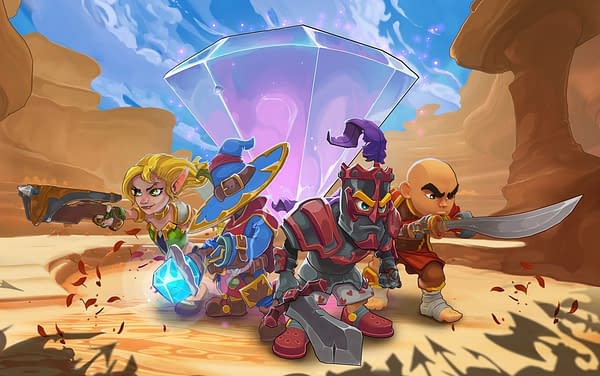 Promotional artwork for Dungeon Defenders: Awakened, courtesy of Chromatic Games.