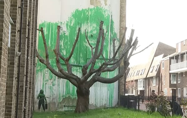 Did "Ducksy" Beat Banksy To The Tree Graffiti?