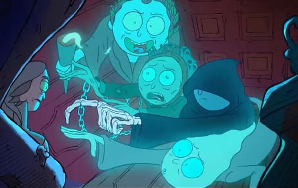 Rick and Morty has its own unique take on "A Christmas Carol." (Image: Adult Swim screencap)