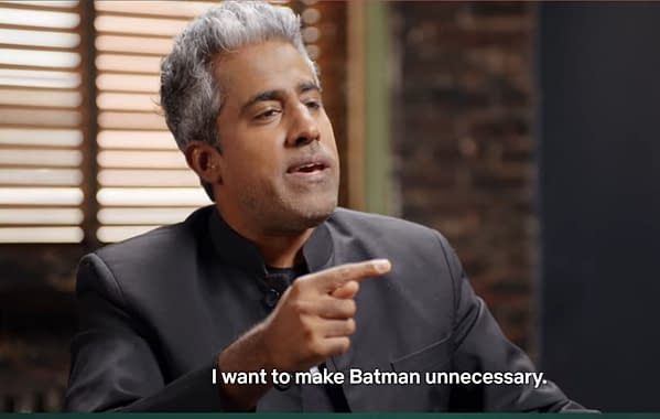 "I Want to Make Batman Unnecessary" - Anand Giridharadas Takes on Bruce Wayne in The Patriot Act