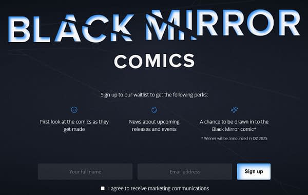 Black Mirror Comic to Launch on Free Comic Book Day, 3rd of May 2025