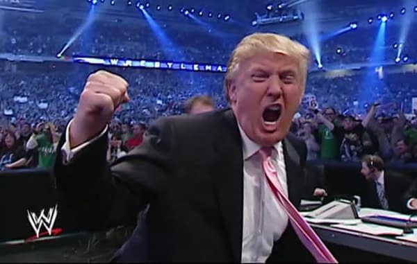 That Time Vince McMahon Paid a Vampire to Spray Fake Blood on Donald Trump