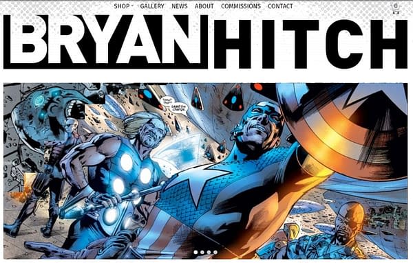 Bryan Hitch's website is down - literally