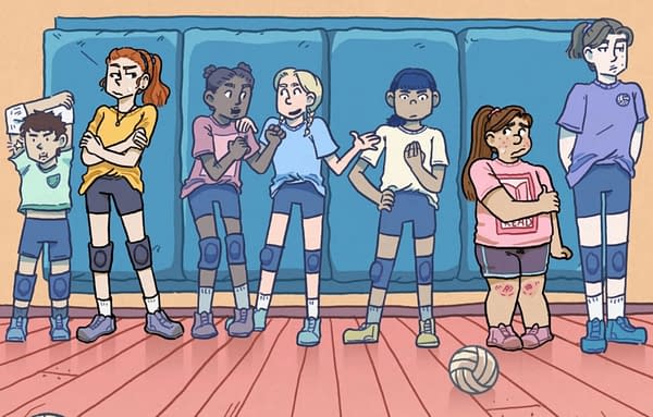 Audrey Meeker's Middle Grade Vollyball Graphic Novel, Last One Picked