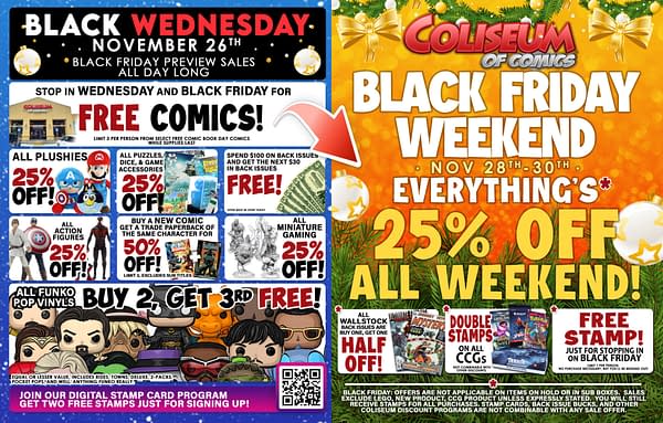 Black Friday Comic Book Stores