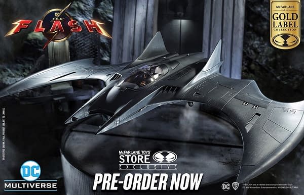 McFarlane Toys Reveals Exclusive $250 The Flash Batman 89' Batwing 