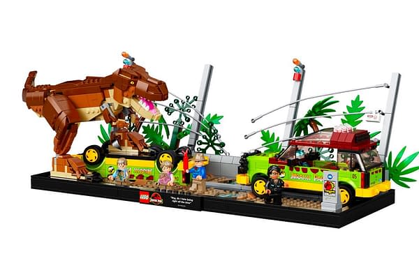 LEGO Announces 1212 Piece Jurassic Park T-Rex Breakout Set