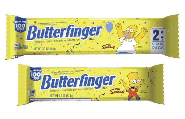 Butterfinger Celebrates Its 100th Anniversary With Simpsons Packaging