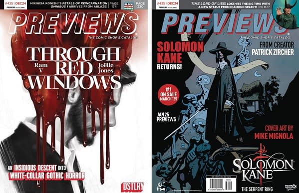 Solomon Kane & Through Red Windows on Next Diamond Previews Cover