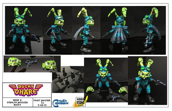 New Jersey Collector Con Premiere Stealth Mission Bucky O'Hare And Astral Projection Jenny Figures