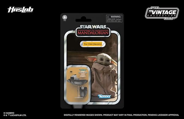 Star Wars The Child Vintage Collection Cardback Showcased by Hasbro