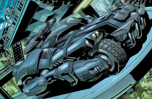 Warren Ellis and Bryan Hitch's Batman Goes Frank Miller Dark Knight.