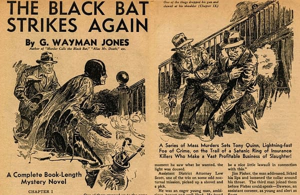 Black Bat illo from Black Book Detective (November 1939).