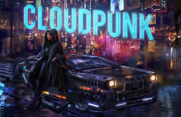 Promo art for Cloudpunk, courtesy of Merge Games.