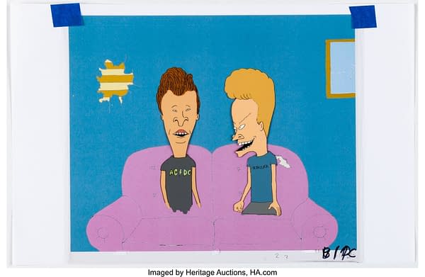 Beavis and Butt-Head Production Cels and Animation Drawing Group of 4. Credit: Heritage Auctions