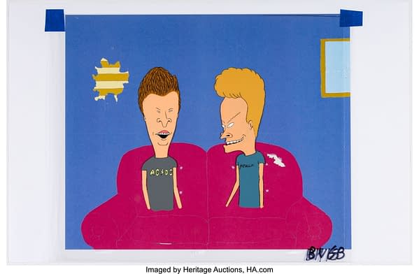 Beavis and Butt-Head Production Cels and Animation Drawing Group of 4. Credit: Heritage Auctions