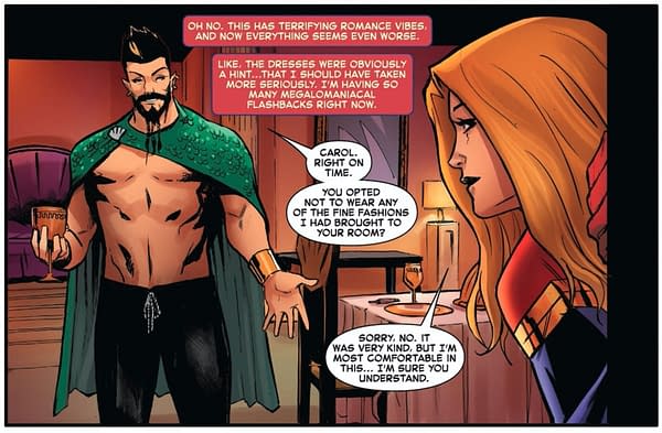 A scene from Captain Marvel #24