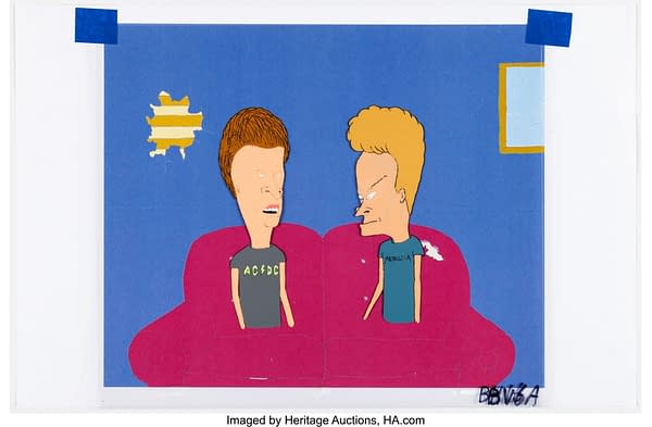 Beavis and Butt-Head Production Cels and Animation Drawing Group of 4. Credit: Heritage Auctions