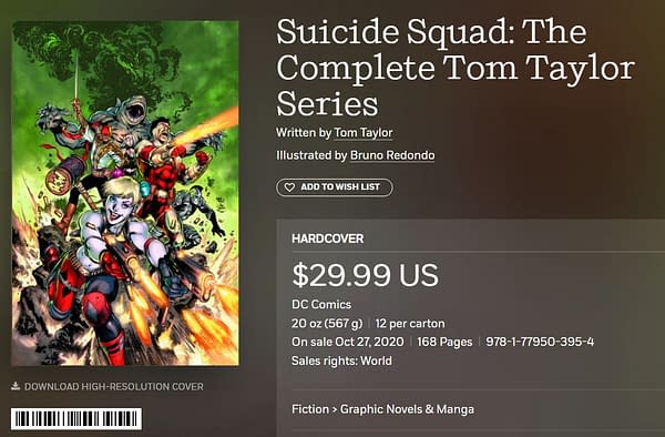 Tom Taylor and Bruno Redondo's Suicide Squad Cancelled With #6? Is This 5G As Well?