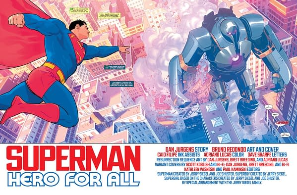 Interior preview page from Superman Treasury 2025: Hero for All #1