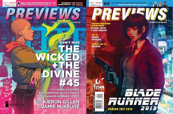 The Wicked + The Divine + Blade Runner 2019 on Next Week's Diamond Previews Covers