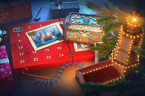 That's an interesting advent calendar from World Of Warships. Courtesy of Wargaming.