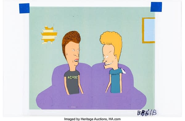 Beavis and Butt-Head Production Cels and Animation Drawing Group of 4 (MTV Productions, c. 1990s). Credit: Heritage