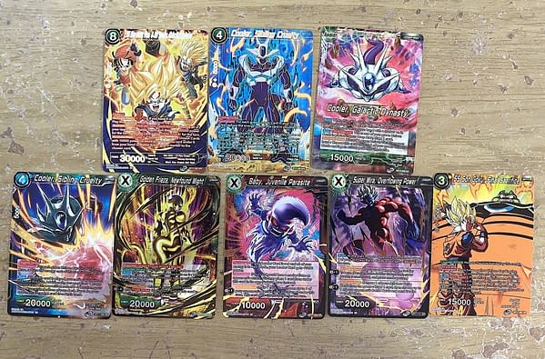 Dragon Ball Super Card Game Ultimate Squad cards. Credit: Bandai