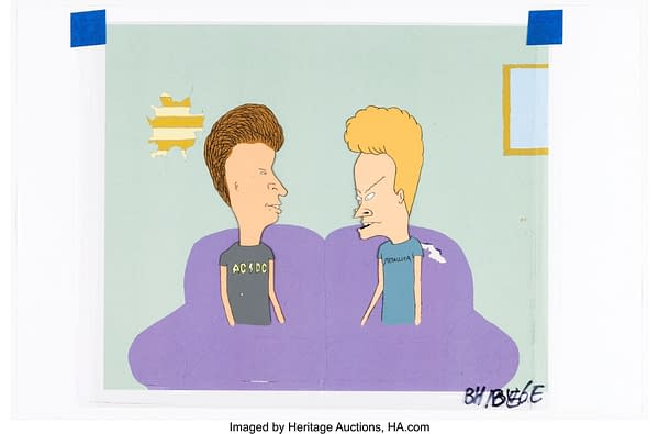 Beavis and Butt-Head Production Cels and Animation Drawing Group of 4. Credit: Heritage Auctions