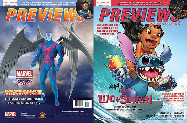 On The Covers Of Next Week's Diamond Previews