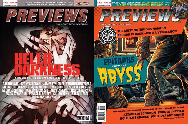 Hello Darkness & EC Comics on Cover of Next Week's Diamond Previews