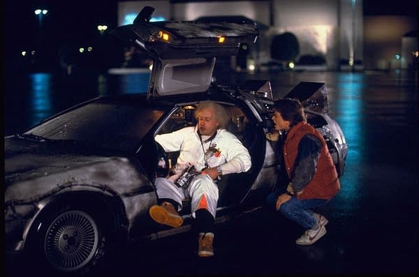 "Back to the Future": Stars Christopher Lloyd, Michael J. Fox Reunite for Charity