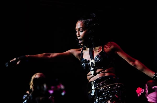 Kansas City, Missouri – November 17, 2018: R &amp; B Chilli from TLC performs at the Star Pavillion at the Ameristar Casino in Kansas City, Missouri. (Myzz Frantastic / Shutterstock.com)