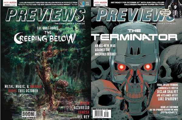 Creeping Below & Terminator On Cover Of Next Week's Diamond Previews