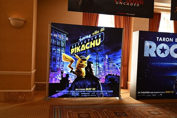 [CinemaCon 2019] New Standee and Poster for Dective Pikachu
