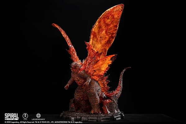 Godzilla Burns Bright With Spiral Studio King of the Monsters Statue