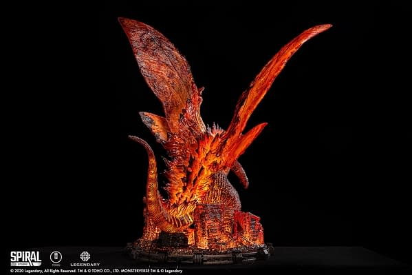 Godzilla Burns Bright With Spiral Studio King of the Monsters Statue