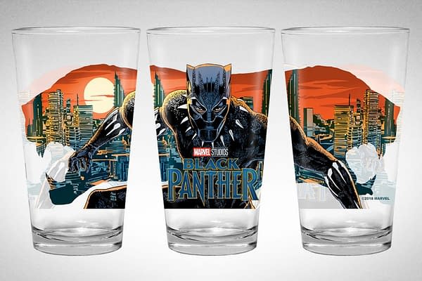 Mondo Debuts Black Panther Collectible Pint Glass from Francesco Francavilla