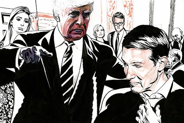 Jeffrey Smith, On Drawing the "Fire And Fury" of Donald Trump for New York Magazine